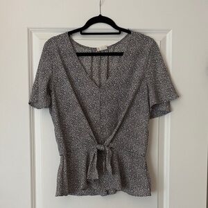 Elegant Black and White Women's Top